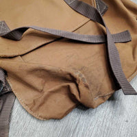 Cordura Saddle Trail Bags, Cantle Bag Attachment *gc/fair, v.dirty, older, stains, hairy, unstitched seam
