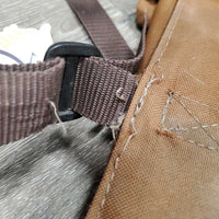 Cordura Saddle Trail Bags, Cantle Bag Attachment *gc/fair, v.dirty, older, stains, hairy, unstitched seam
