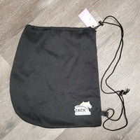 Hvy Fleece Helmet Bag, drawstring top *vgc, clean, hairy, mnr stain
