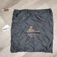 Light Nylon Helmet Bag, drawstring *gc, clean, older, runs, loose threads