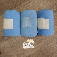 3 Fleece Polos *gc/vgc, clean, mnr stains, clumpy & hair
