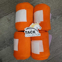 4 Fleece Polos *vgc, clean, mnr edge rubs, stains & threads
