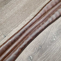 Padded Leather Girth, 1x els *vgc/gc, clean, stains, creases, mnr undone stitching
