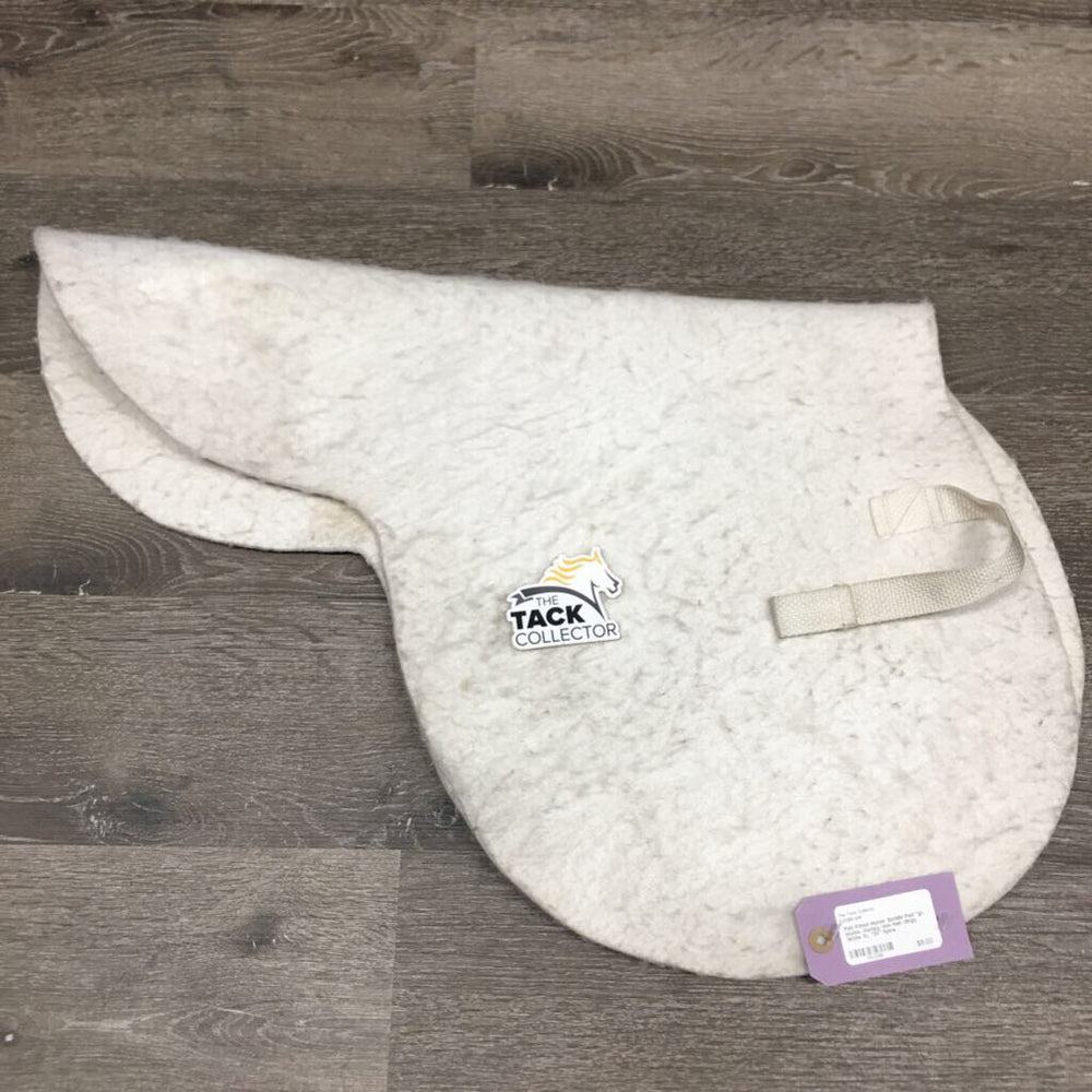Felt Fitted Hunter Saddle Pad *gc, stains, clumpy, mnr hair, dingy, older