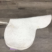 Felt Fitted Hunter Saddle Pad *gc, stains, clumpy, mnr hair, dingy, older
