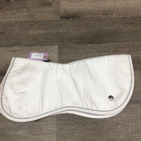 Half Pad Cover ONLY, embroidery "Stephenson" *gc, mnr stains, hair, dirt, puckers