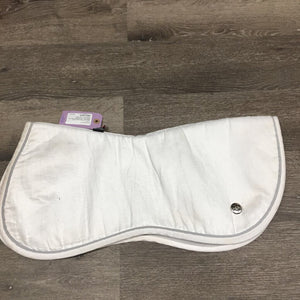 Half Pad Cover ONLY, embroidery "Stephenson" *gc, mnr stains, hair, dirt, puckers