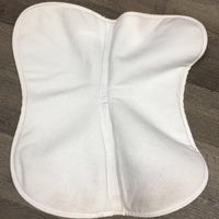 Half Pad Cover ONLY, embroidery "Stephenson" *gc, mnr stains, hair, dirt, puckers
