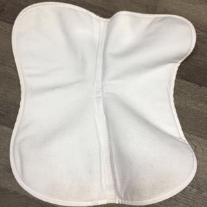 Half Pad Cover ONLY, embroidery "Stephenson" *gc, mnr stains, hair, dirt, puckers