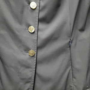 Technical Show Jacket, zipper, buttons *vgc, rough button hole threads, seam puckers