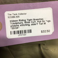 Riding Tight Breeches ?Jodphurs, Wide Cuff, Pull On *vgc, undone stitching, older?
