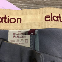 Hvy Cotton Breeches *gc, older, undone stitching, discolored legs, pills & rubs
