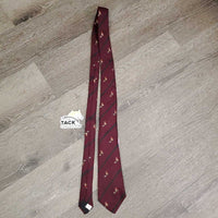 "Valente" Wool & Silk Neck Tie, Hunt Scene *gc, mnr hair
