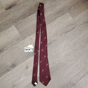 "Valente" Wool & Silk Neck Tie, Hunt Scene *gc, mnr hair