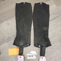 JUNIORS Pr Synthetic Half Chaps *gc, dirt, faded, rubs
