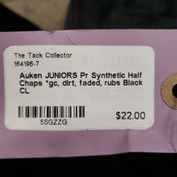 JUNIORS Pr Synthetic Half Chaps *gc, dirt, faded, rubs
