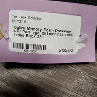 Memory Foam Dressage Half Pad *vgc, dirt mnr hair, rubs, faded
