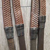 Multi Bridle, 4 Plastic Bit Clips, 2 Leather Bit Straps, Sidepull Strap, Rubber Reins *xc/vgc, clean, mnr film?dirt & faded spot
