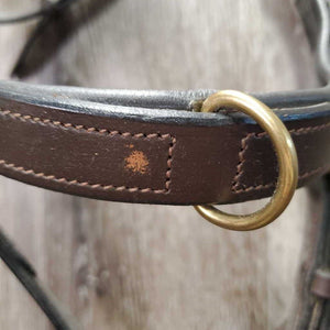 Multi Bridle, 4 Plastic Bit Clips, 2 Leather Bit Straps, Sidepull Strap, Rubber Reins *xc/vgc, clean, mnr film?dirt & faded spot