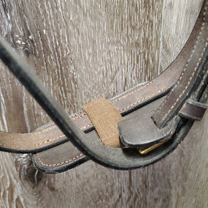 Multi Bridle, 4 Plastic Bit Clips, 2 Leather Bit Straps, Sidepull Strap, Rubber Reins *xc/vgc, clean, mnr film?dirt & faded spot