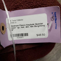 Fleece Keyhole Quarter Sheet *gc, hair, dirt, film
