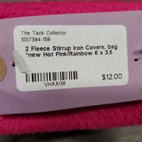 2 Fleece Stirrup Iron Covers, bag *new
