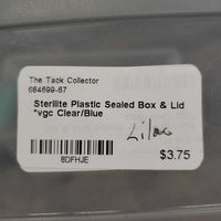 Plastic Sealed Box & Lid *vgc
