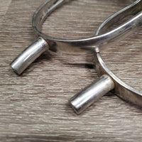 Pr Spurs, Narrow Leather Spur Straps *gc, dirt, stretched, xholes, scrapes, scratches, film/residue
