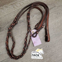 Braided Reins *xc/like new, v.stiff, v.dry, v.twisted/curled
