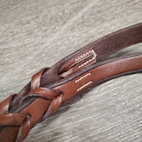 Braided Reins *xc/like new, v.stiff, v.dry, v.twisted/curled
