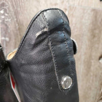 Pr Field Boots, zips *gc, clean & mnr dirt, film, slice, rubs & scratches, MISSING spur rest
