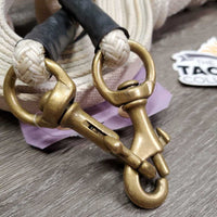 Yacht Rope, Cotton Web Long/Driving Lines, snaps *vgc, clean, stains, cuts/frays, missing clip
