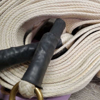 Yacht Rope, Cotton Web Long/Driving Lines, snaps *vgc, clean, stains, cuts/frays, missing clip