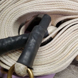 Yacht Rope, Cotton Web Long/Driving Lines, snaps *vgc, clean, stains, cuts/frays, missing clip