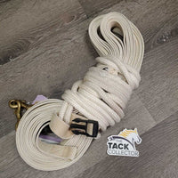 Yacht Rope, Cotton Web Long/Driving Lines, snaps *vgc, clean, stains, cuts/frays, missing clip
