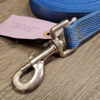 Nylon Web Lunge Line *gc, older, oxidization, stains, rubs
