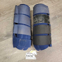 Closed Sport Boots, velcro *gc, older, replaced & weak velcro, clean, hairy, residue/stains