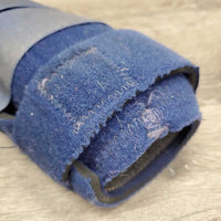 Closed Sport Boots, velcro *gc, older, replaced & weak velcro, clean, hairy, residue/stains