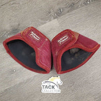 No Turn Soft Neoprene Bell Boots, velcro *gc, older, clean, edges: rip, holes & pills, hairy velcro
