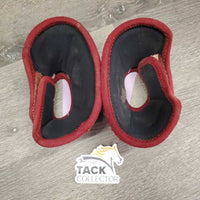 No Turn Soft Neoprene Bell Boots, velcro *gc, older, clean, edges: rip, holes & pills, hairy velcro