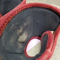 No Turn Soft Neoprene Bell Boots, velcro *gc, older, clean, edges: rip, holes & pills, hairy velcro
