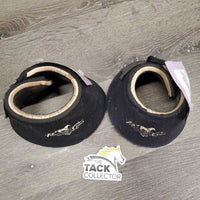 Wrap Around Neoprene Bell Boots, velcro *gc/fair, older, stains, faded, clean, sm holes, curled/cracking edges