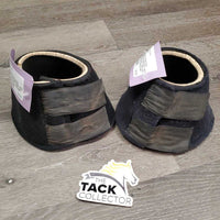 Wrap Around Neoprene Bell Boots, velcro *gc/fair, older, stains, faded, clean, sm holes, curled/cracking edges