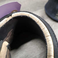 Wrap Around Neoprene Bell Boots, velcro *gc/fair, older, stains, faded, clean, sm holes, curled/cracking edges
