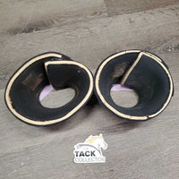 Wrap Around Neoprene Bell Boots, velcro *gc/fair, older, stains, faded, clean, sm holes, curled/cracking edges