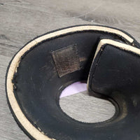 Wrap Around Neoprene Bell Boots, velcro *gc/fair, older, stains, faded, clean, sm holes, curled/cracking edges
