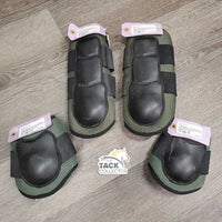 Closed Mesh Front & Hind Boots, velcro *gc/fair, clean, residue, loose lining, dirt, rubs & snags
