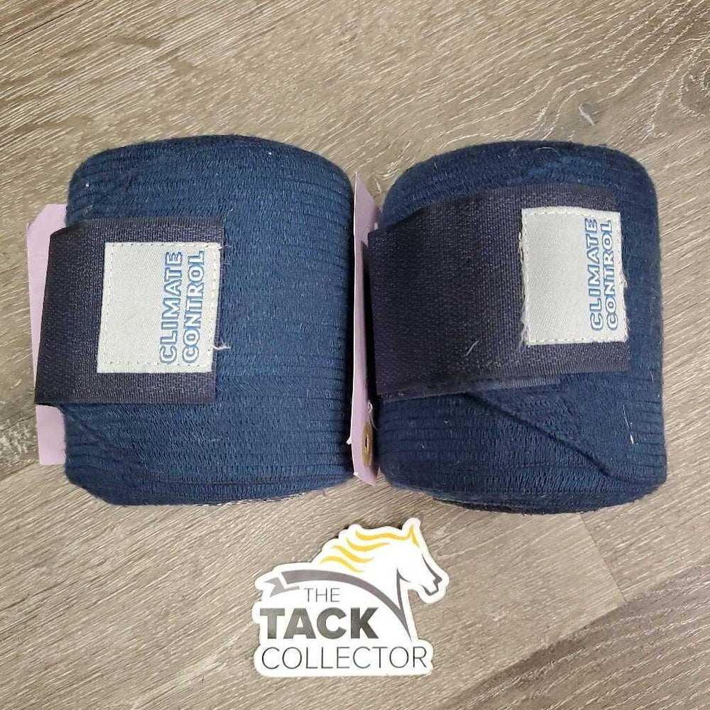 2 Quilt & Stretchy Nylon Excercise Leg Wraps *xc/vgc, clean, rubs, mnr hair & frays