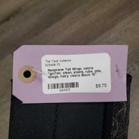 Neoprene Tail Wrap, velcro *gc/fair, clean, stains, rubs, pills, snags, hairy velcro