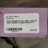 Drop Noseband *gc, older, clean & thick residue, scrapes
